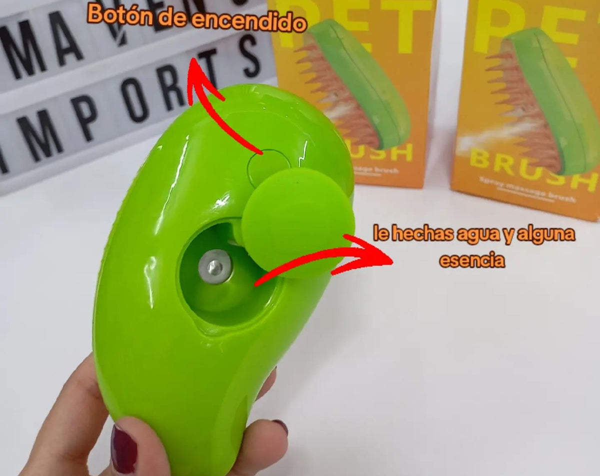 Cepillo Removedor de Pelo para Perros y Gatos | Masajeador de Silicona 2 en 1