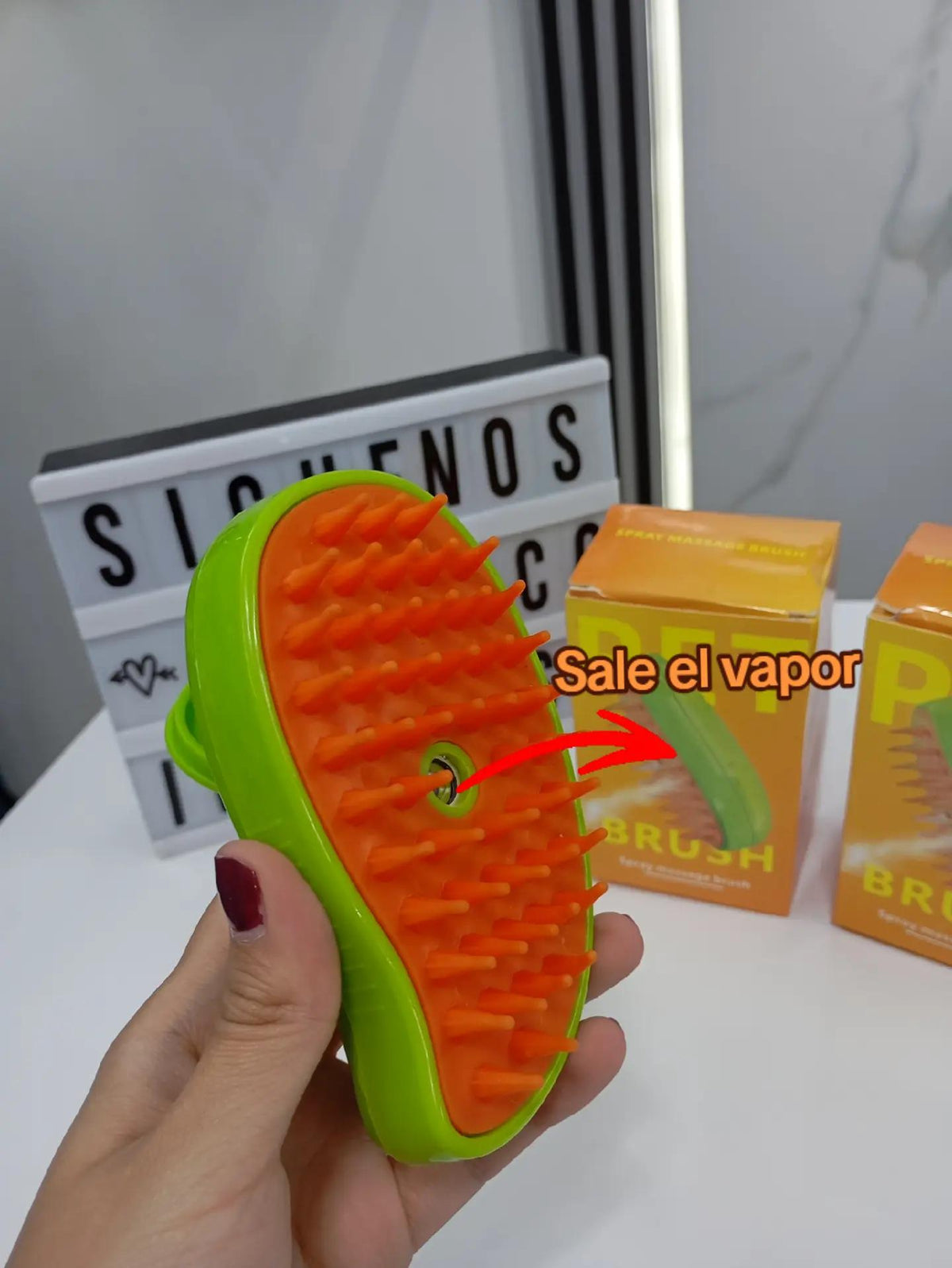 Cepillo Removedor de Pelo para Perros y Gatos | Masajeador de Silicona 2 en 1
